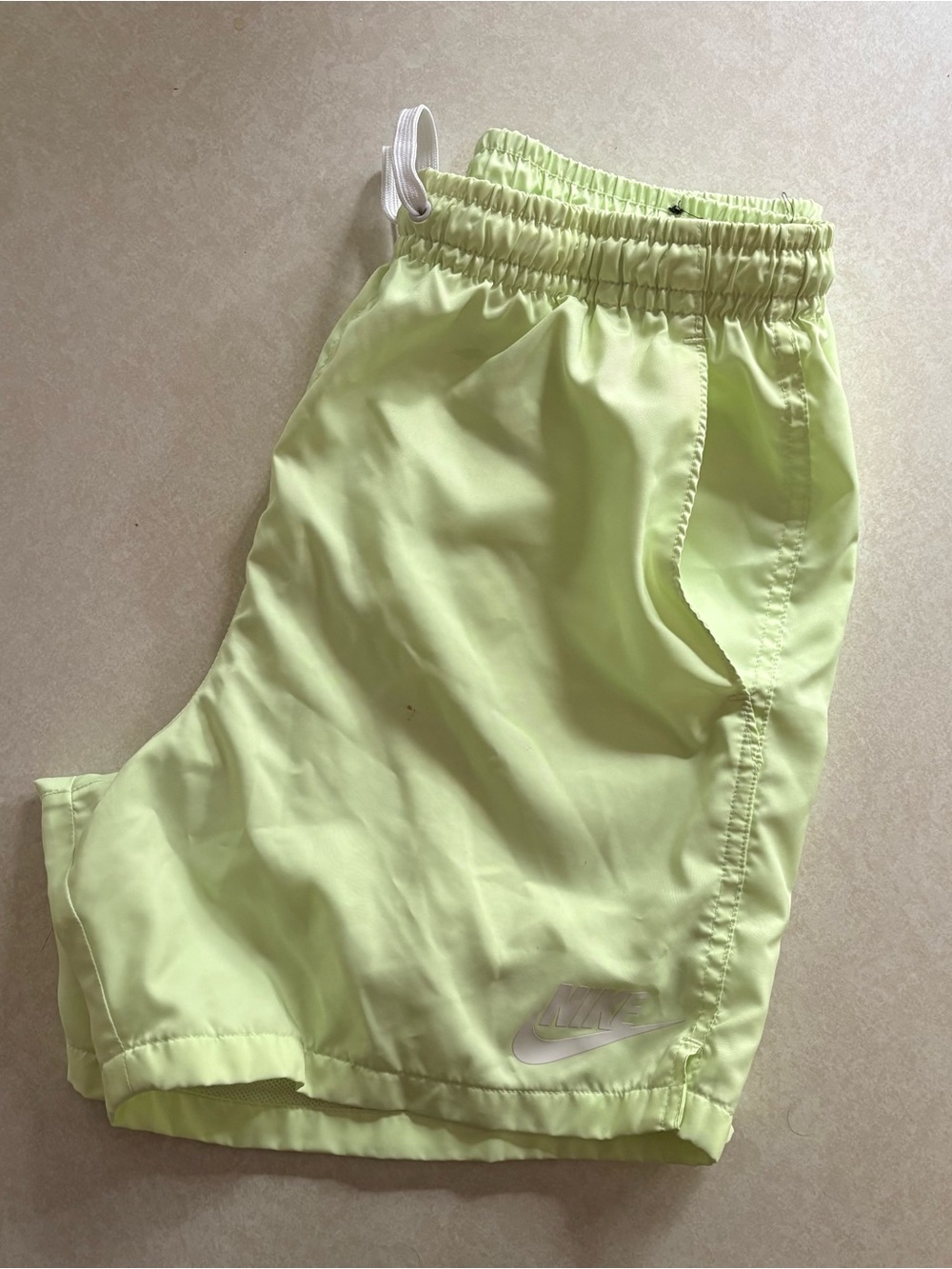 Nike 5” Lime Drawstring Swim Shorts